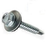 #14 X 3" HEX HEAD NO SLOT TAPPING SCREW TYPE-A 18-8 STAINLESS STEEL W/BONDED WASHER